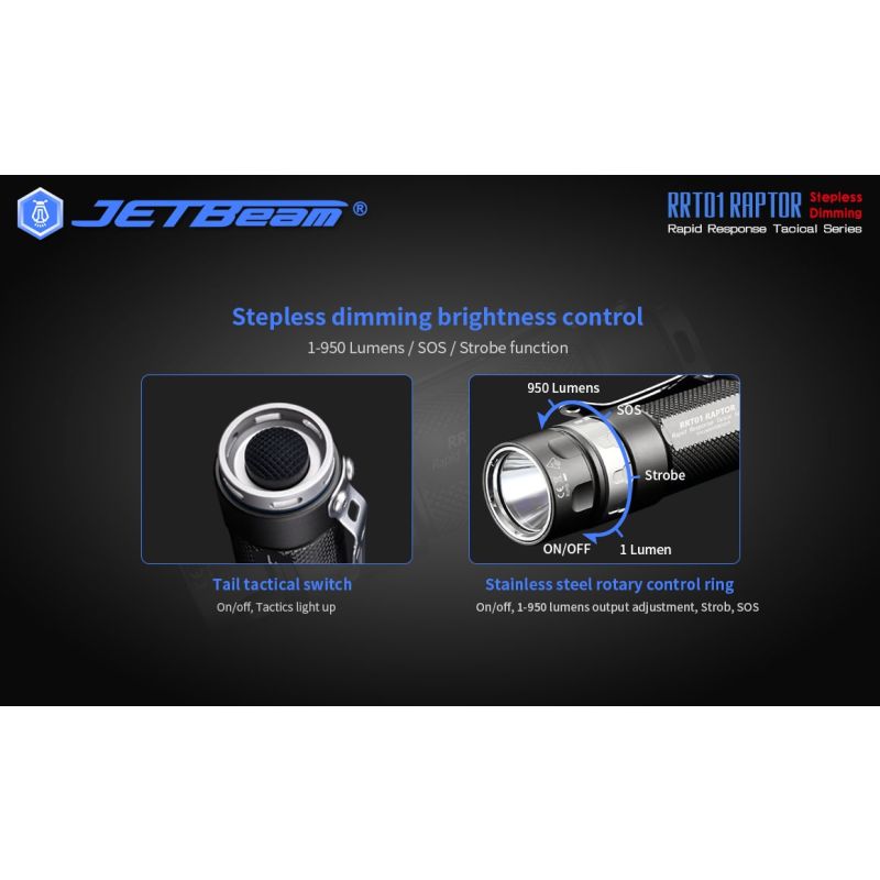 JetBeam Jet-RRT01 XP-L 950 LUMEN LED Lanterna LED
