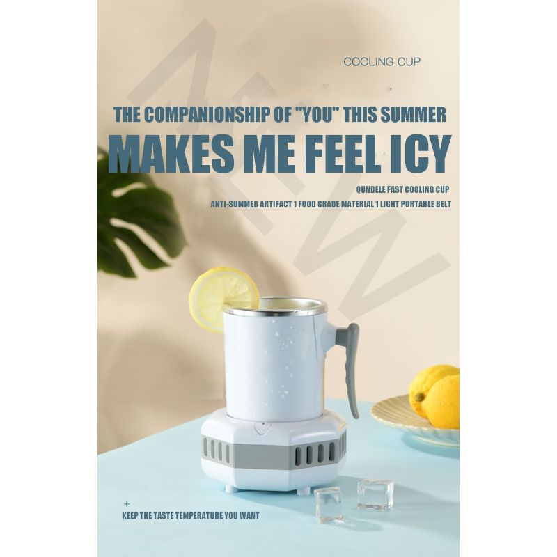 Portátil refrigerador elétrico verão bebida refrigerador chaleira instant copo de refrigeração rápida máquina de bebida fria máquina de aparelho pequeno