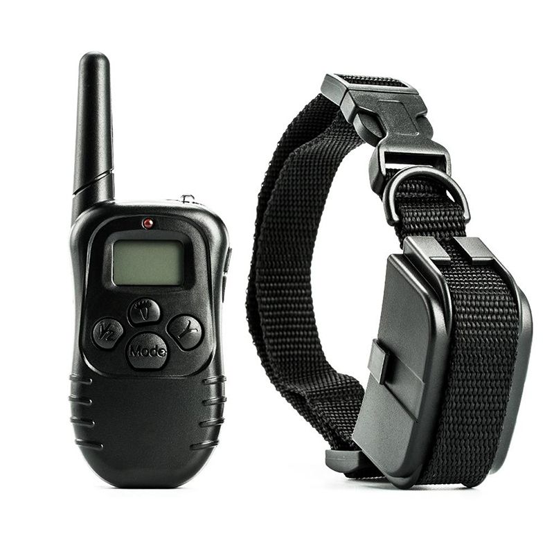 300m Cão Elétrico Colar De Treinamento À Prova D 'Água Pet Controle Remoto com LCD Remoto para Todo Size Choque Vibração Som Pet Collar