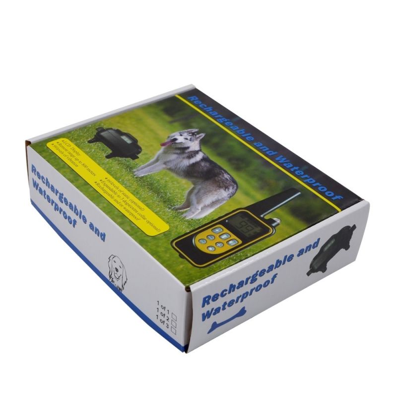 800YD Elétrico Remoto Cão Treinamento Colares Impermeáveis ??Exposição LCD recarregável para todo o modo BEEP Choque Modo de vibração