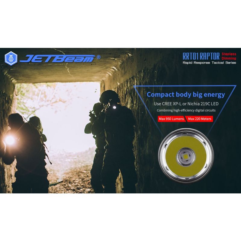 JetBeam Jet-RRT01 XP-L 950 LUMEN LED Lanterna LED