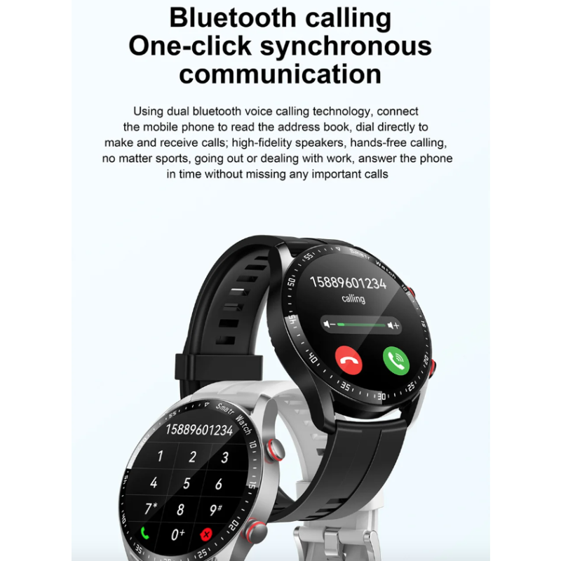 HW20 ECG+PPG Bluetooth Call Smart Watch