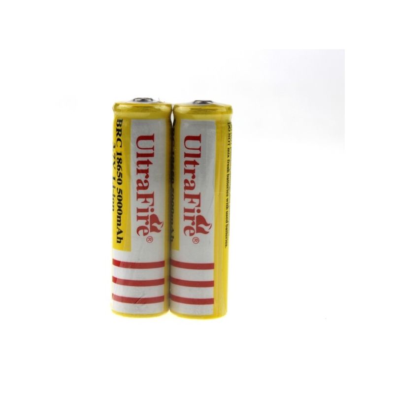 Ultrafire BRC 18650 5000mAh Bateria recarregável li-ion (1 par)