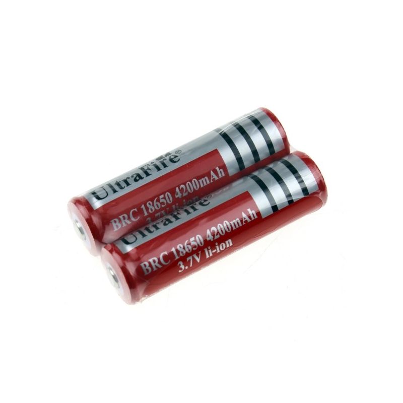 Ultrafire brc 4200mAh 3.7V li-ion recarregável 18650 bateria (1 par)