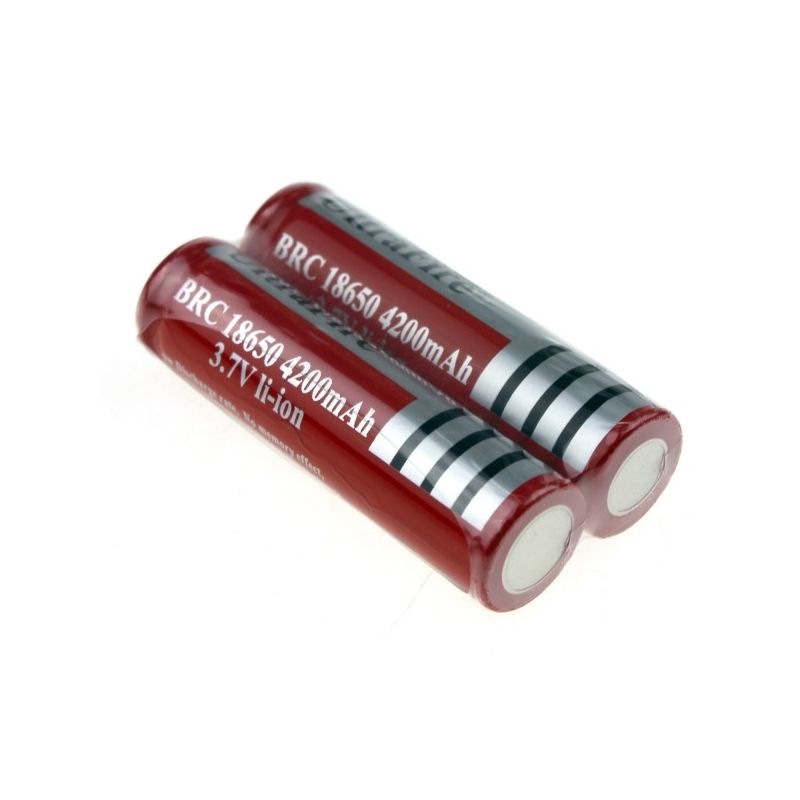 Ultrafire brc 4200mAh 3.7V li-ion recarregável 18650 bateria (1 par)