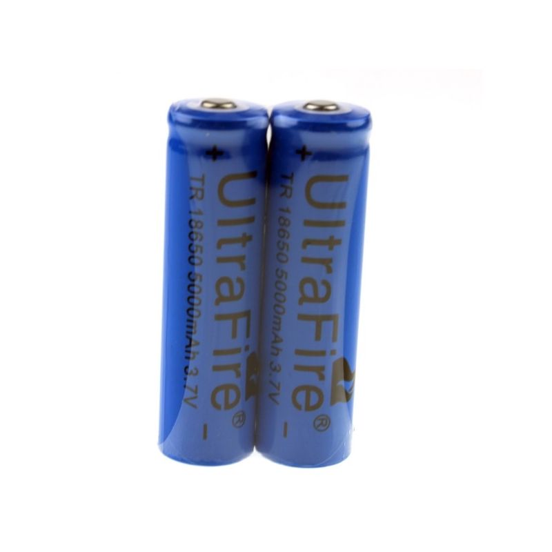 Ultrafire tr 5000mAh 3.7V 18650 bateria recarregável li-ion (1 par)