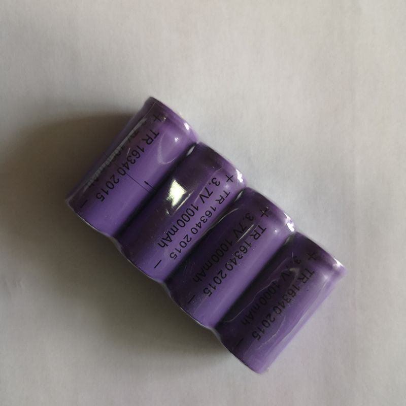 Tr 16340 1000mAh 3.7V bateria li-ion recarregável