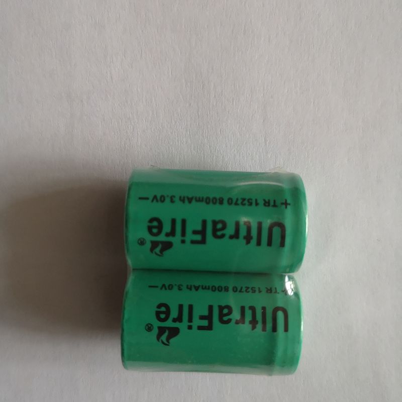 Ultrafire tr 15270 800mAh Bateria de Li-ion recarregável 3.0V