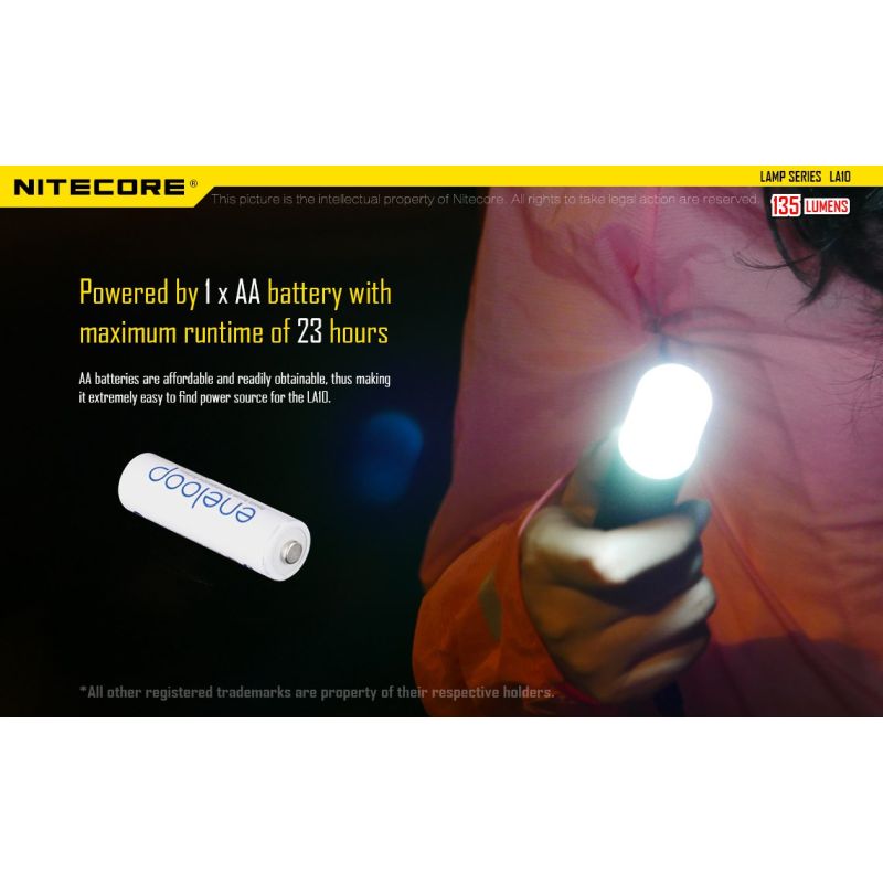 Nitecore la10 135 lumens mini edc camping nichia xp-g2 s3 lanterna led