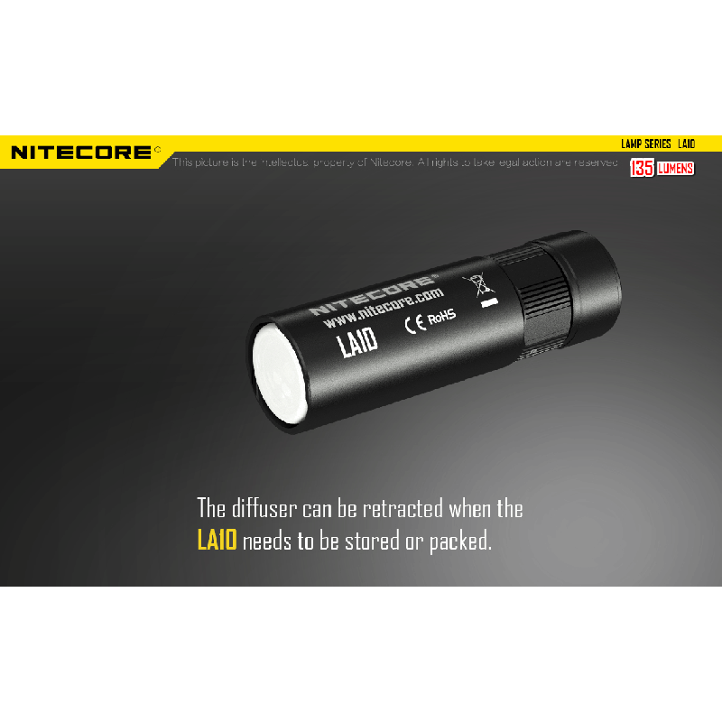 Nitecore la10 135 lumens mini edc camping nichia xp-g2 s3 lanterna led