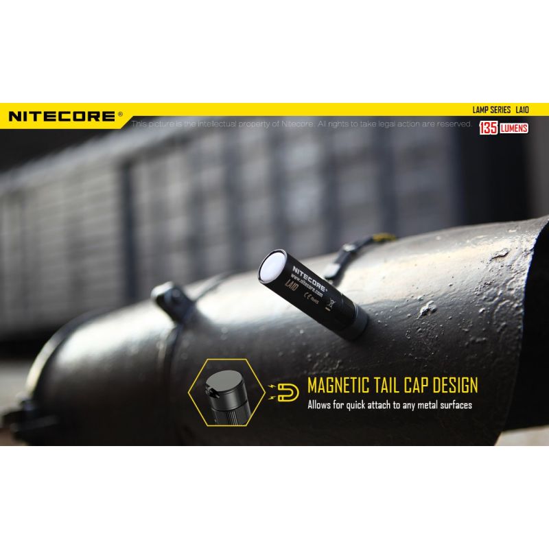 Nitecore la10 135 lumens mini edc camping nichia xp-g2 s3 lanterna led