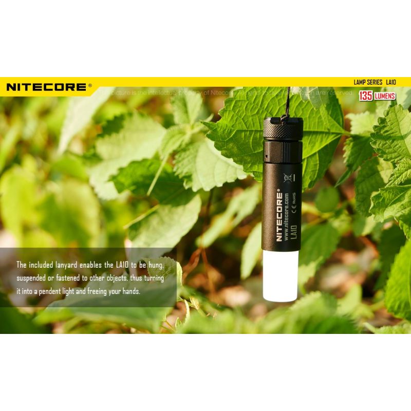 Nitecore la10 135 lumens mini edc camping nichia xp-g2 s3 lanterna led