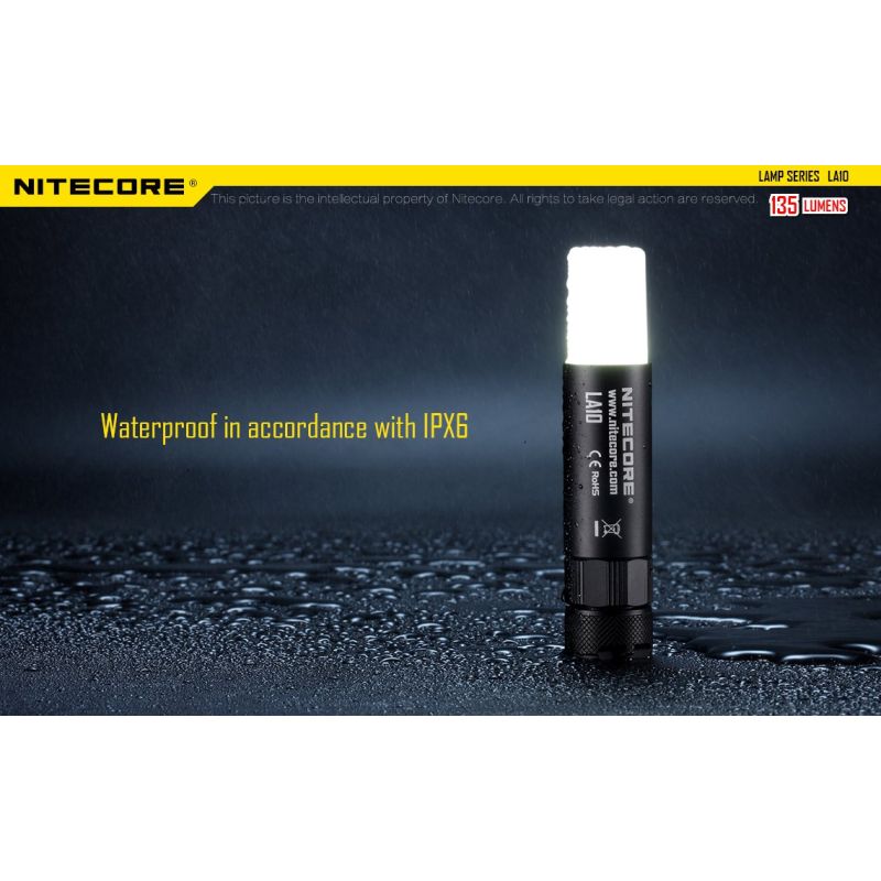 Nitecore la10 135 lumens mini edc camping nichia xp-g2 s3 lanterna led