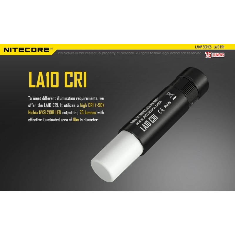 Nitecore la10 135 lumens mini edc camping nichia xp-g2 s3 lanterna led