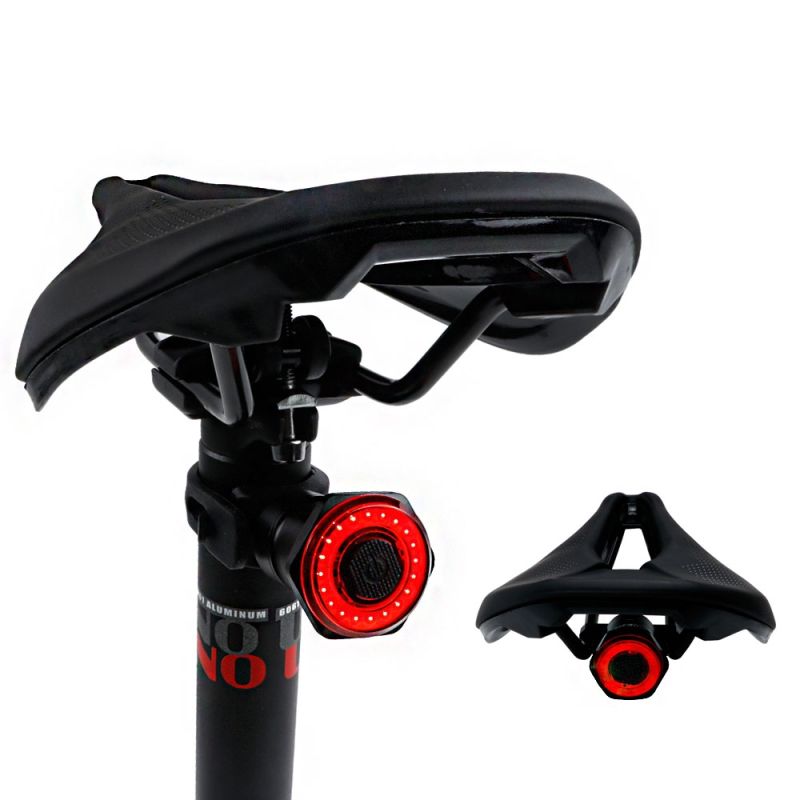 Bicicleta esperta luz traseira luz auto start parar freio ipx6 À prova d 'água usb carga ciclismo cauda taillight bike led luzes