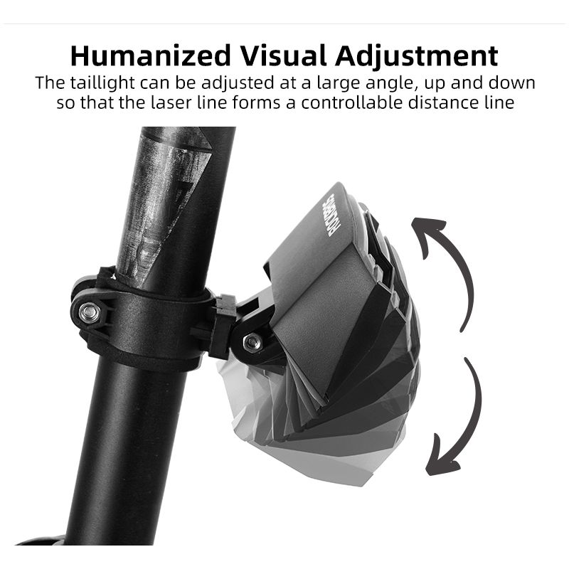 ROCKBROS LKWD-R1 Luz de Bicicleta Inteligente USB LED Controle Remoto Sem Fio Luz Traseira de Bicicleta MTB Estrada Laser Sinal de Volta Lâmpada de Ciclismo Luz Traseira