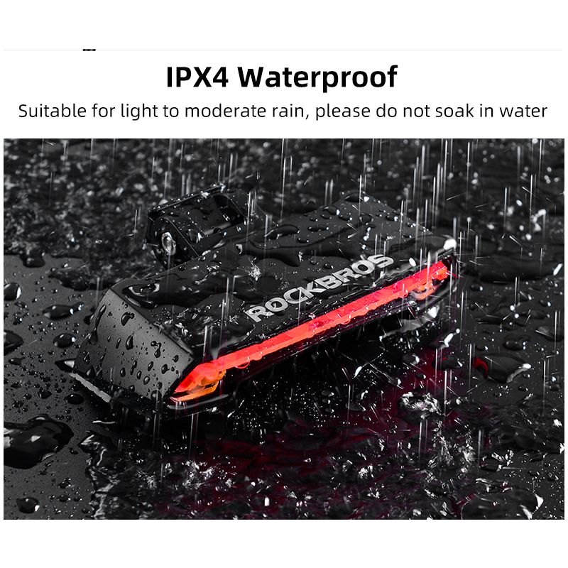 ROCKBROS LKWD-R1 Luz de Bicicleta Inteligente USB LED Controle Remoto Sem Fio Luz Traseira de Bicicleta MTB Estrada Laser Sinal de Volta Lâmpada de Ciclismo Luz Traseira
