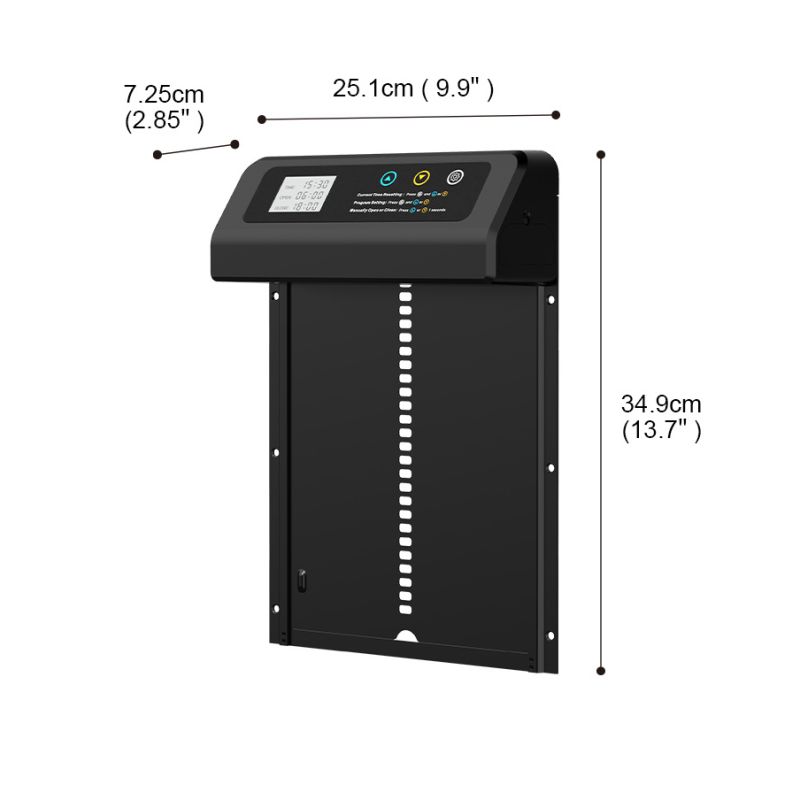 Automatic Chicken Coop Door Opener with Built-in Timer Durable Weather-Resistant Aluminum Electric Door