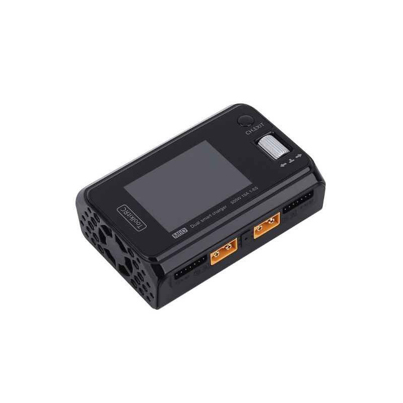 ToolkitRC M6D 500W 15A DC Dual Channel MINI Smart Charger Discharger for RC Electric Flight and Racing