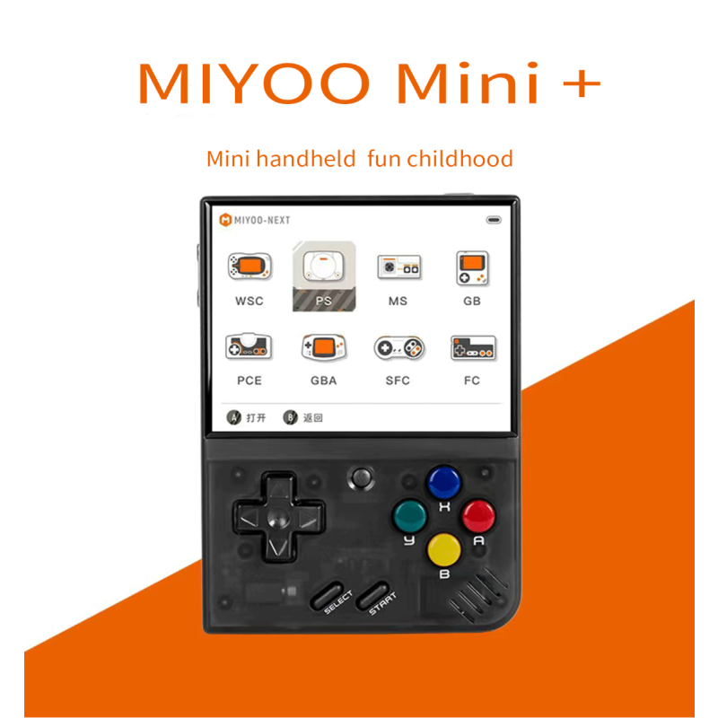 MIYOO Mini Plus Portable Retro Game Console 3.5-inch IPS Screen Lightweight Classic Video Games Compact