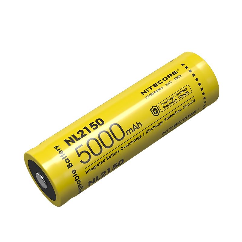 Nitecore nl2150 5000mAH 3.6V 18WH 21700 bateria recarregável de Li-ion