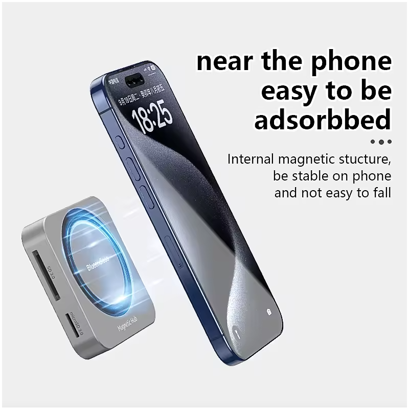 Blueendless M. 2 magnetic docking stations, NVMe solid-state drive box, HDMI high-definition type-c3.2 fast charging laptop converter