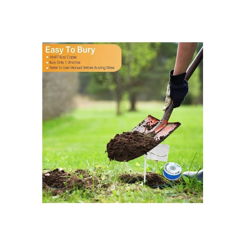 Electric Pet Fence Invisible Wireless Dog Fence System with Magnetic Field Induction Customizable Roaming Area