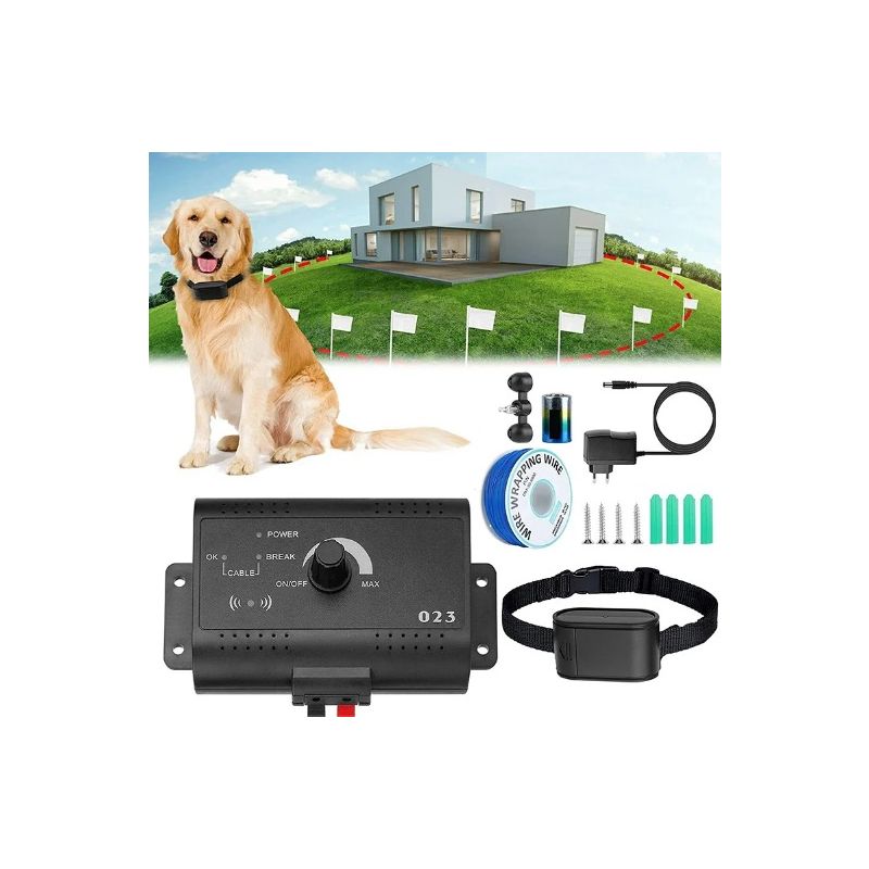 Electric Pet Fence Invisible Wireless Dog Fence System with Magnetic Field Induction Customizable Roaming Area
