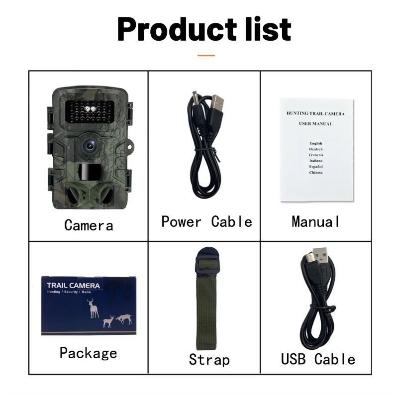 PR700 Trail Camera with Infrared Night Vision Rapid Trigger for Wildlife Monitoring and Home Security