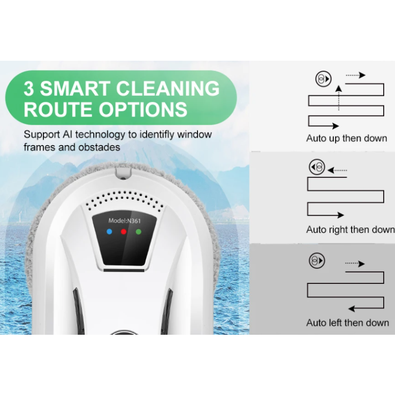 PuRuiKai Home Window Cleaning Robot Smart Glass Vacuum Cleaner One-Key High-Rise Intelligent Imitation Wiping