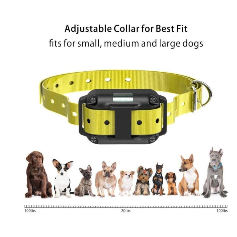 2020 Novo 800m Elétrico Dog Treinando Collar Pet Remoto Recarregável Recarregável com Display LCD para Todo Som Choque Vibração Som