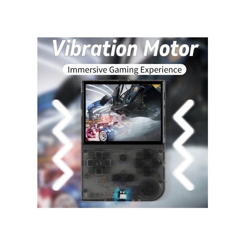 ANBERNIC RG35XX Retro Handheld Game Console Vibrant IPS Screen PSP Support for Nostalgic Gameplay in Gray