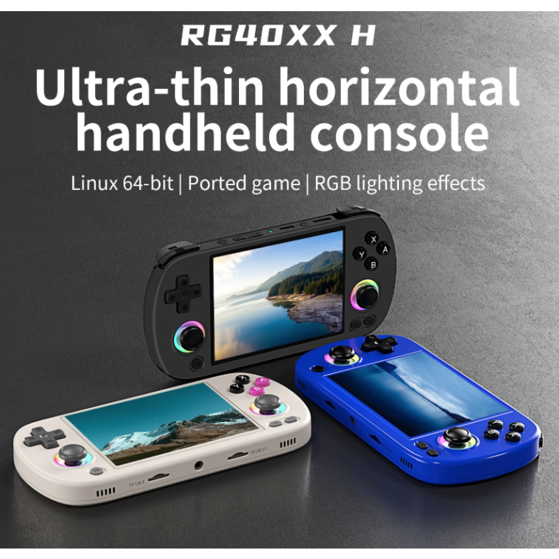 ANBERNIC RG40XX H Handheld Game Console Linux 64-bit System 4.0 inch IPS 3200mAh Retro Video Gaming Console