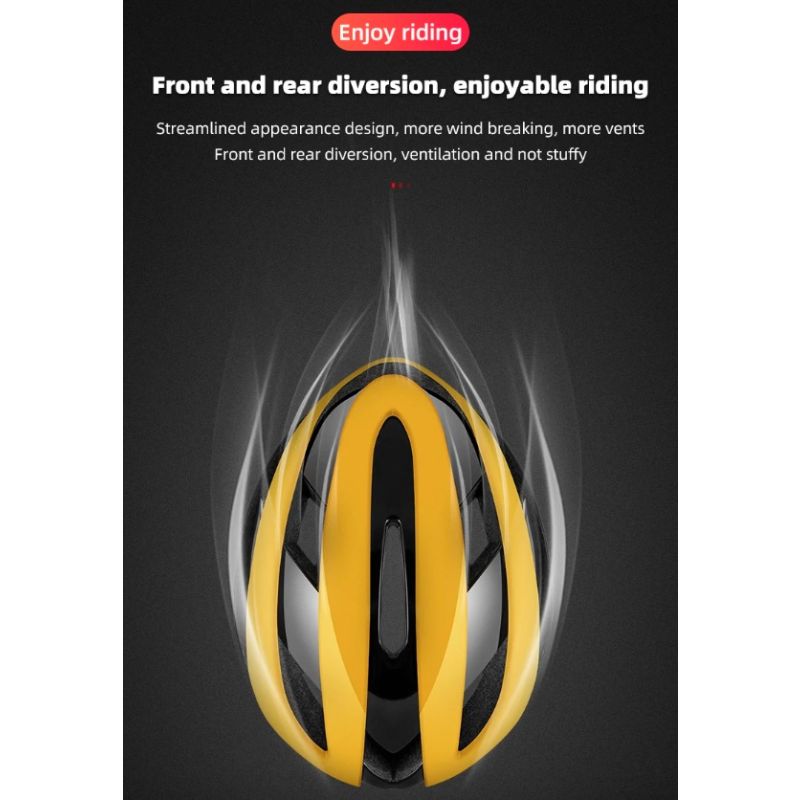 ROCKBROS Bicycle Helmet Ultralight Cycling Helmet Anti-Sweat Technology Shock Resistant for Outdoor Sports