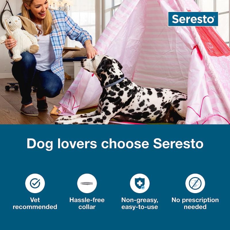 Seresto Large Dog Vet-Recommended Flea & Tick Treatment & Prevention Collar 8 Months Protection