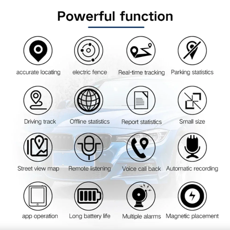 Mini GPS Tracker Strong Magnetic Mount Car Motorcycle Truck Trackers Vehicle Realtime Tracking Locator Anti-lost GPS Tracker