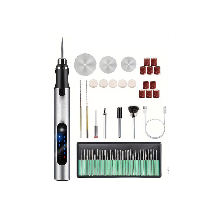 USB Rechargable Engraving Machines Pen with 35bits,Mini Electric Engraver Etching Machines Cordless Rotary Tools Engraved Jewelry Stone Metal Plastic Wood Resin Model