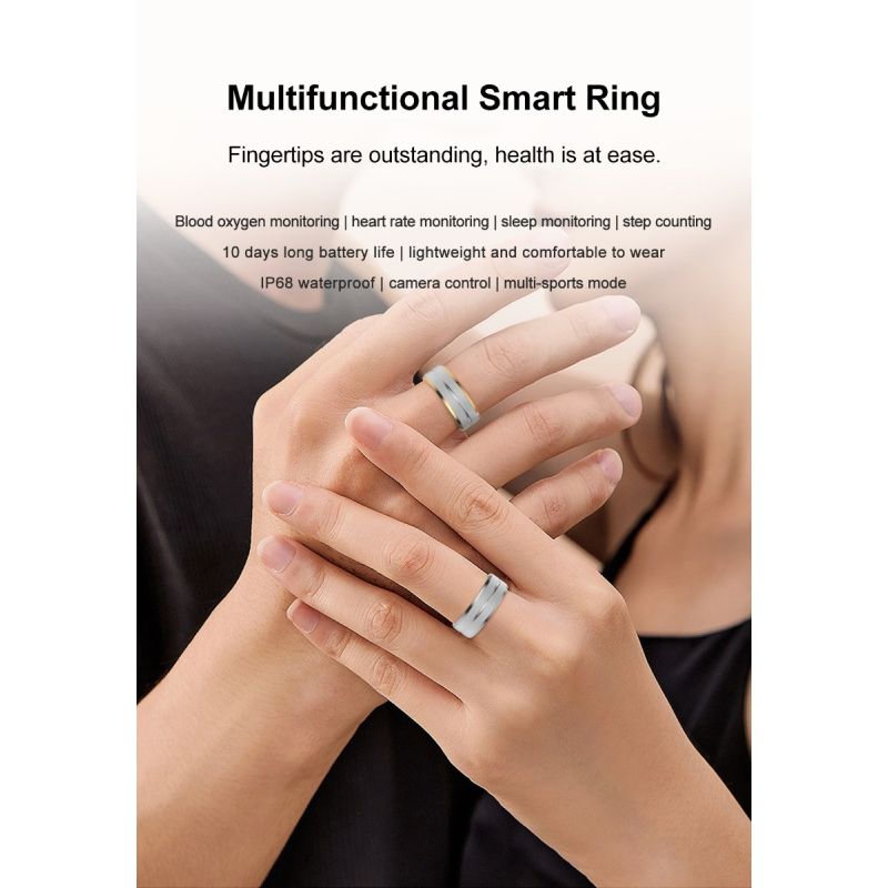 Multi-functional Smart Ring Wearable Technology with Heart Rate and Sleep Quality Tracking Stylish Accessory