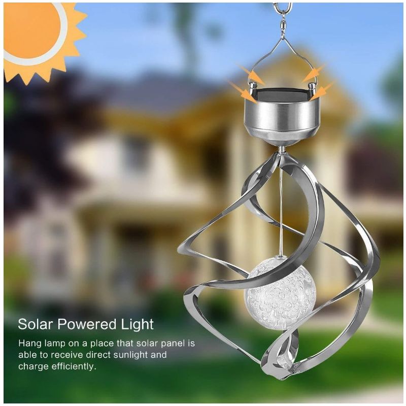 Enchanting Solar Lights Outdoor Decorations Wind Chimes LED Color Changing for Garden Parties Durable Design