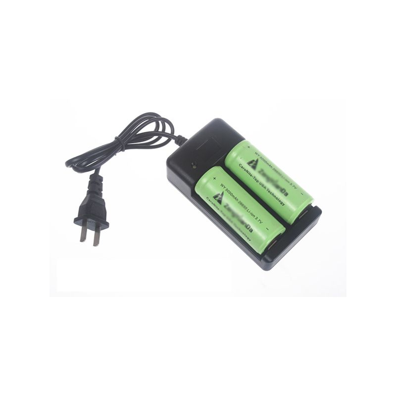 Carregador de bateria para baterias recarregáveis ??duplas 18650/26650 (AC 100 ~ 240V)