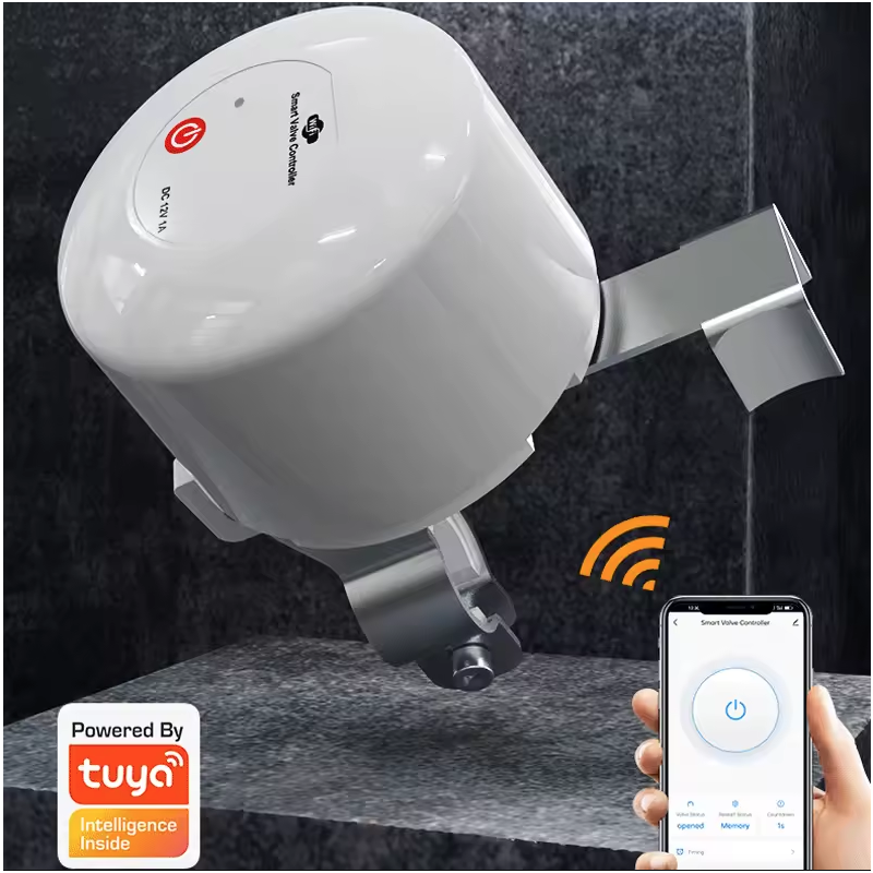 Tuya WiFi Water Valve Gas Shutoff Ball Valve Timer Smart Faucet Controller Remote Manipulator Support