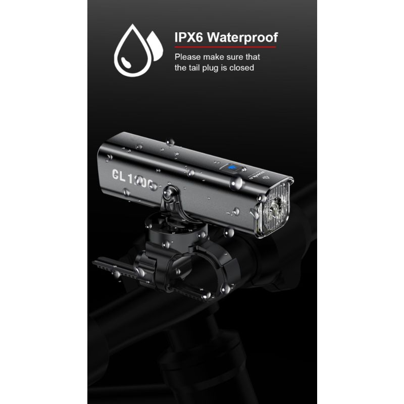 Lâmpada frontal TOWILD CL1200 1200LM Luz de bicicleta LED recarregável USB 21700 4000mAh Luz de bicicleta à prova d'água Farol de bicicleta