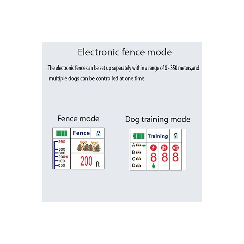 Pet Wireless Electronic Fence Smart Dog Training Device Two-in-One Ergonomic Anti-Barking Collar 2025