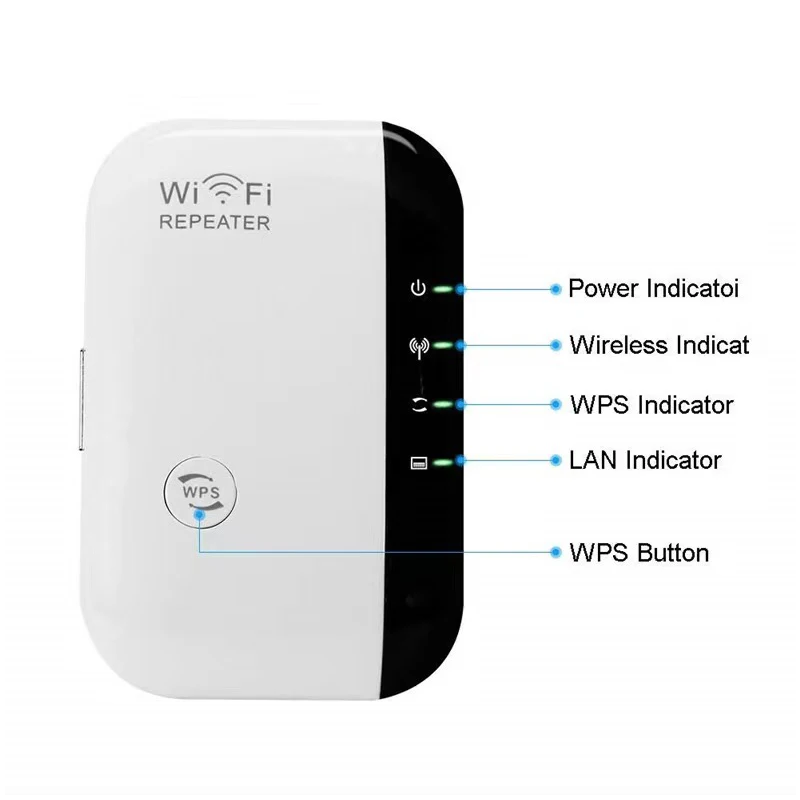 Wifi Repeater Wireless Signal Amplifier Extended Network Enhancer Home Router Through The Wall Bedroom Receive Moving