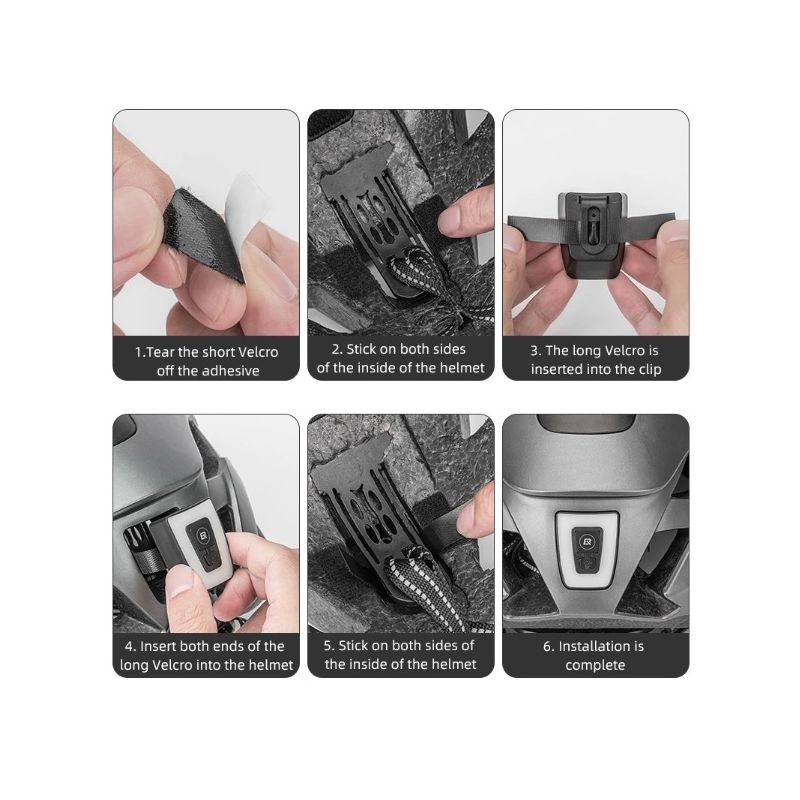 ROCKBROS Bicycle Helmet Ultralight Design with Integrated LED Light Magnetic Goggles Comfortable and Safe