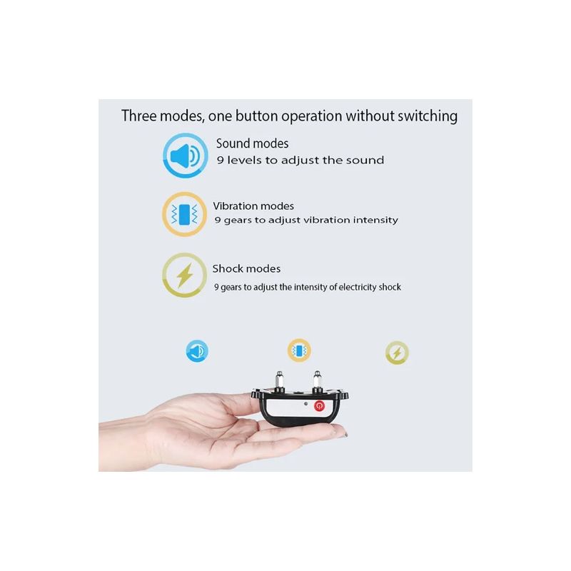 Pet Wireless Electronic Fence Smart Dog Training Device Two-in-One Ergonomic Anti-Barking Collar 2025