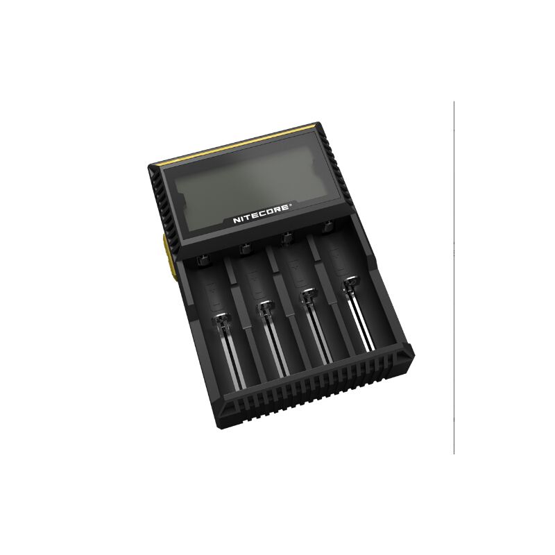 Nitecore D4 Digicharger LCD Display Bateria Nitecore Carregador Inteligente 2.0 Fit Li-ion 18650 14500 16340 26650