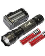 Multi Color Select Ultrafire 501B U2 1300 Lumens 5 Modos LED Lanterna  2 * 18650 Bateria  Carregador