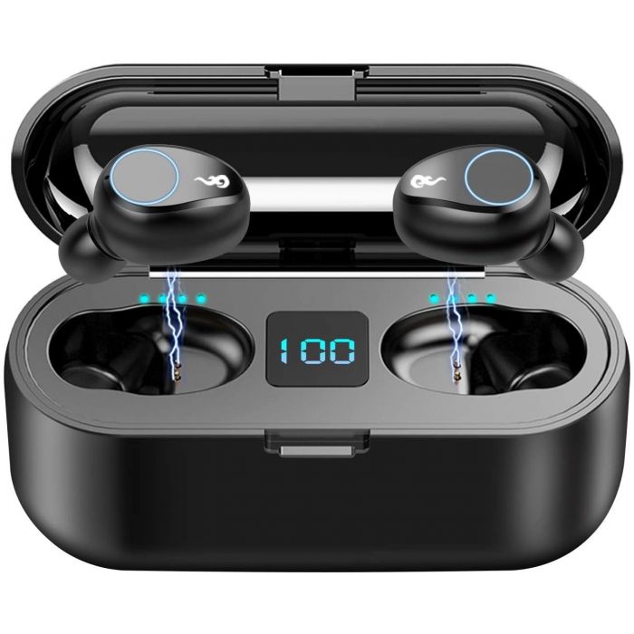 F9 Tws Wireless Bluetooth 5 0 Earbuds Ipx7 Waterproof Touch Headphones