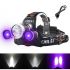 BORUIT RJ-3000 LED farol t6 luz branca e 2 x xpe r5 luz verde led farol